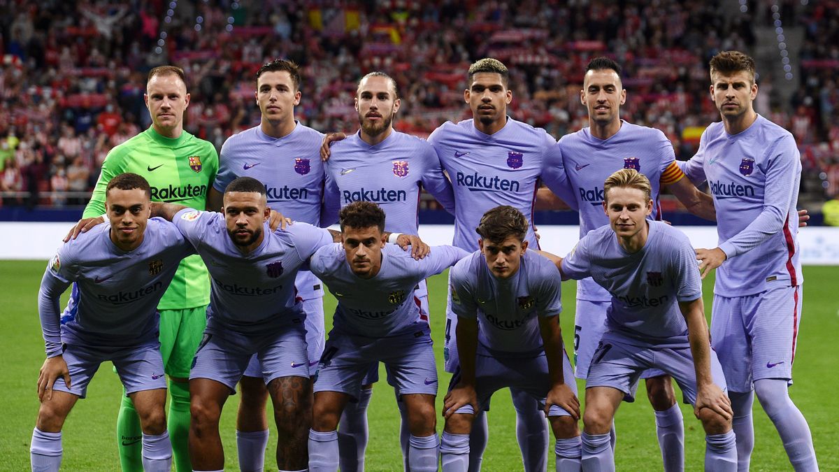 El FC Barcelona durante un partido de Liga