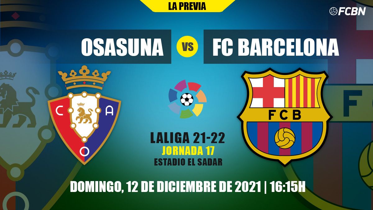 Previous of the Osasuna-FC Barcelona of LaLiga