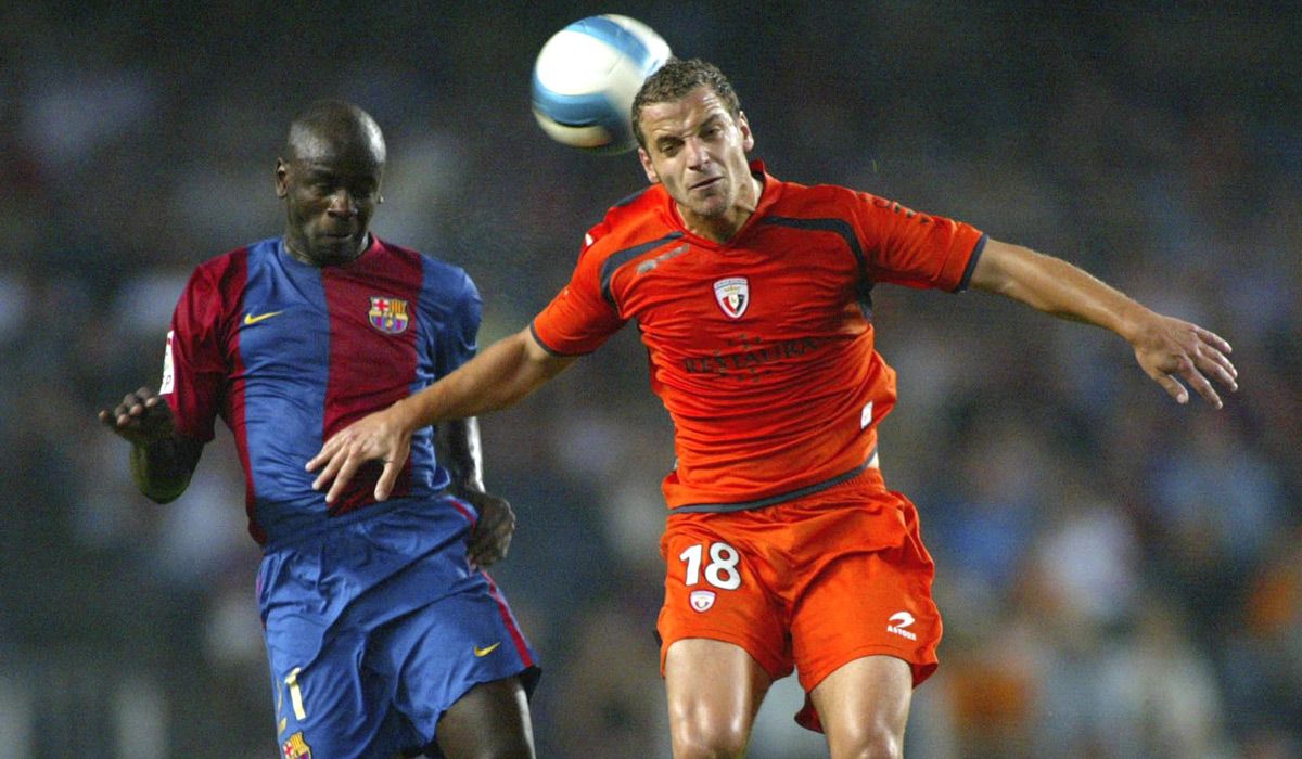 Lilian Thuram, ex legendary French player of the FC Barcelona