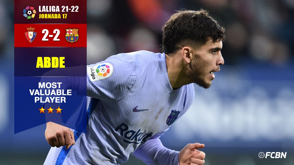 Ez Abde, player more stood out of the Osasuna-Barça