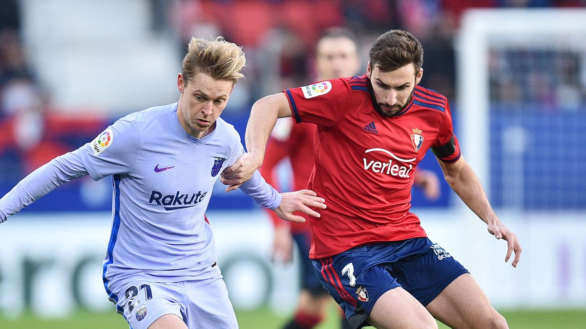 Of Jong during the Osasuna-Barça