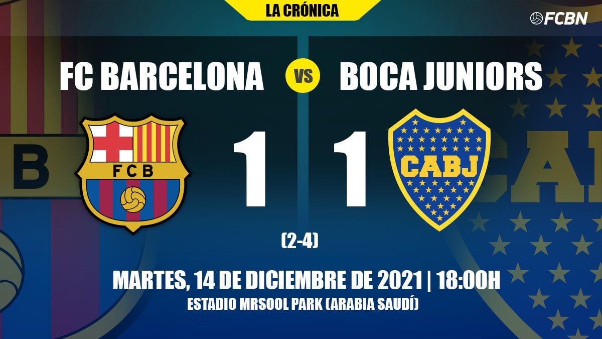 El FC Barcelona y Boca Juniors debieron definir la Copa Maradona vía penaltis