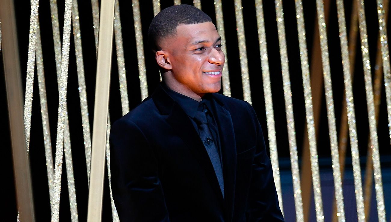 Mbappé en gala del Balón de Oro