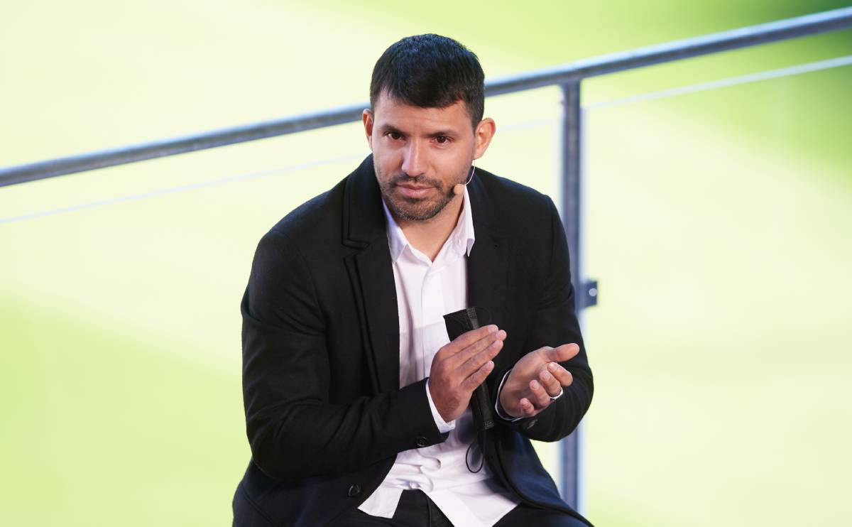 Sergio Agüero, in his retreat like footballer