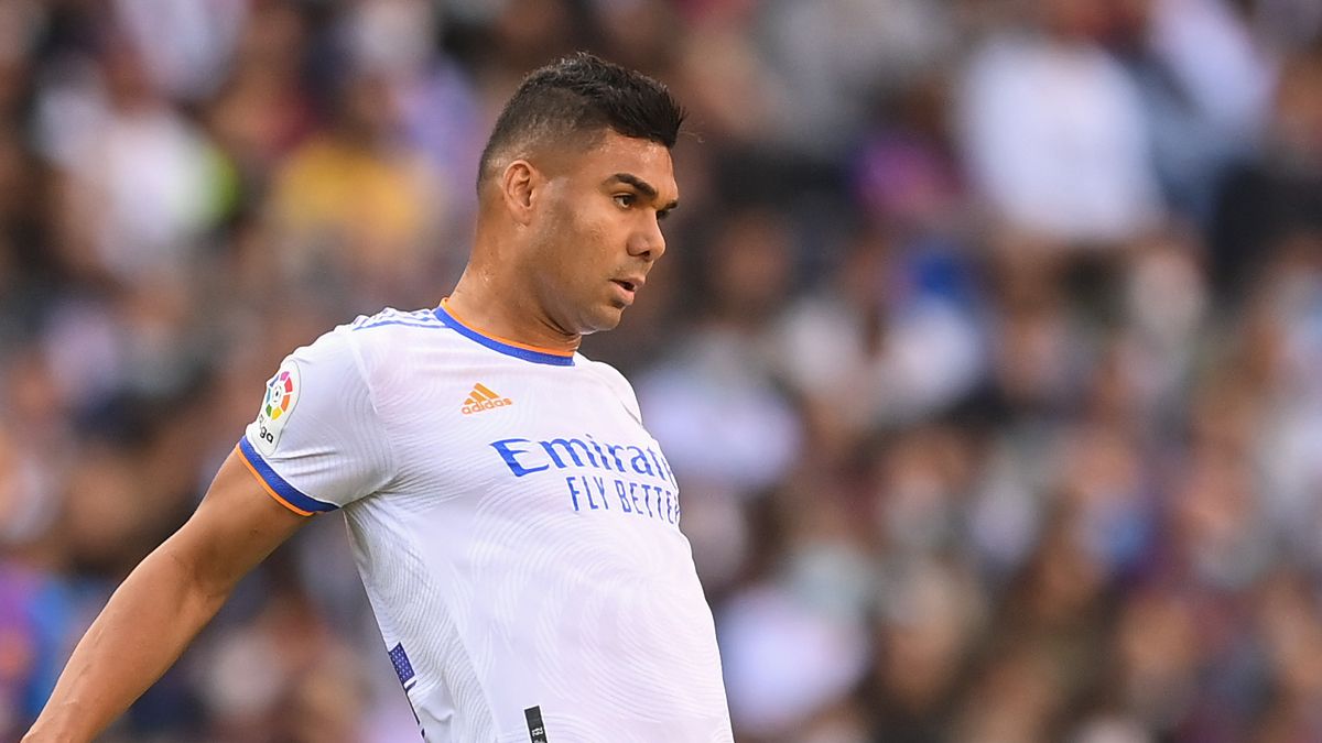 Casemiro en un partido con el Real Madrid