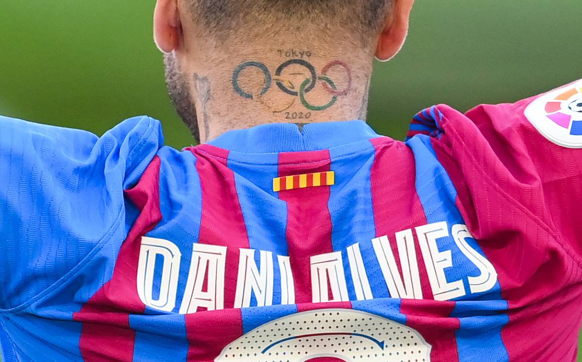 Dani Alves, player of the FC Barcelona