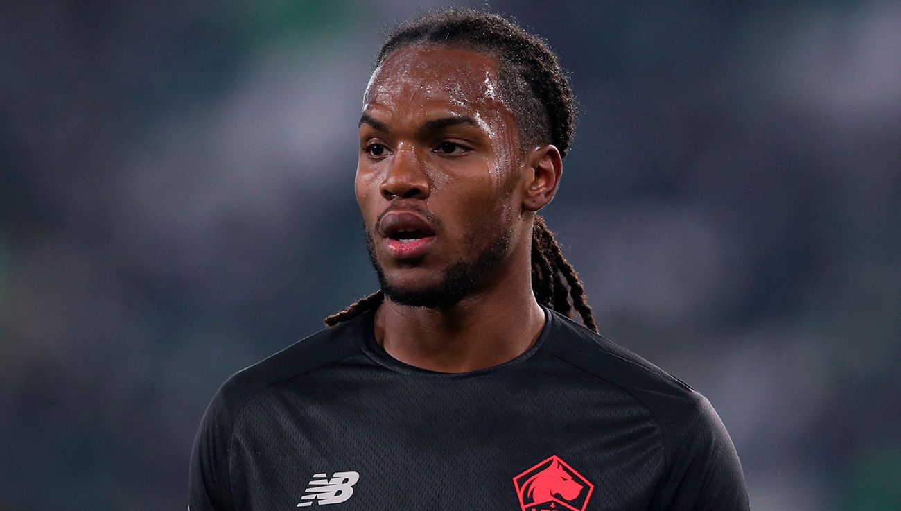 Renato Sanches in a match with Lille