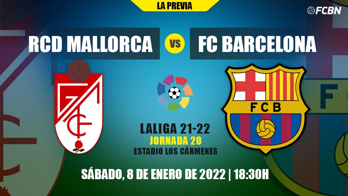 Previous of the Granada vs FC Barcelona of LaLiga