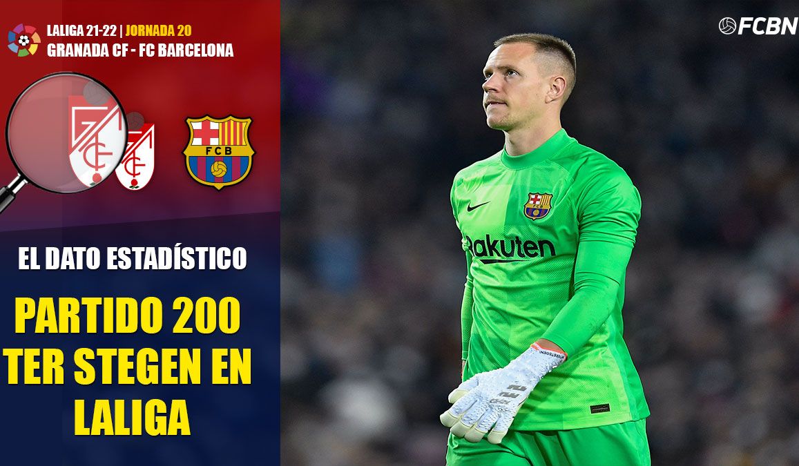 Marc-André ter Stegen fulfils 200 parties with the FC Barcelona in LaLiga