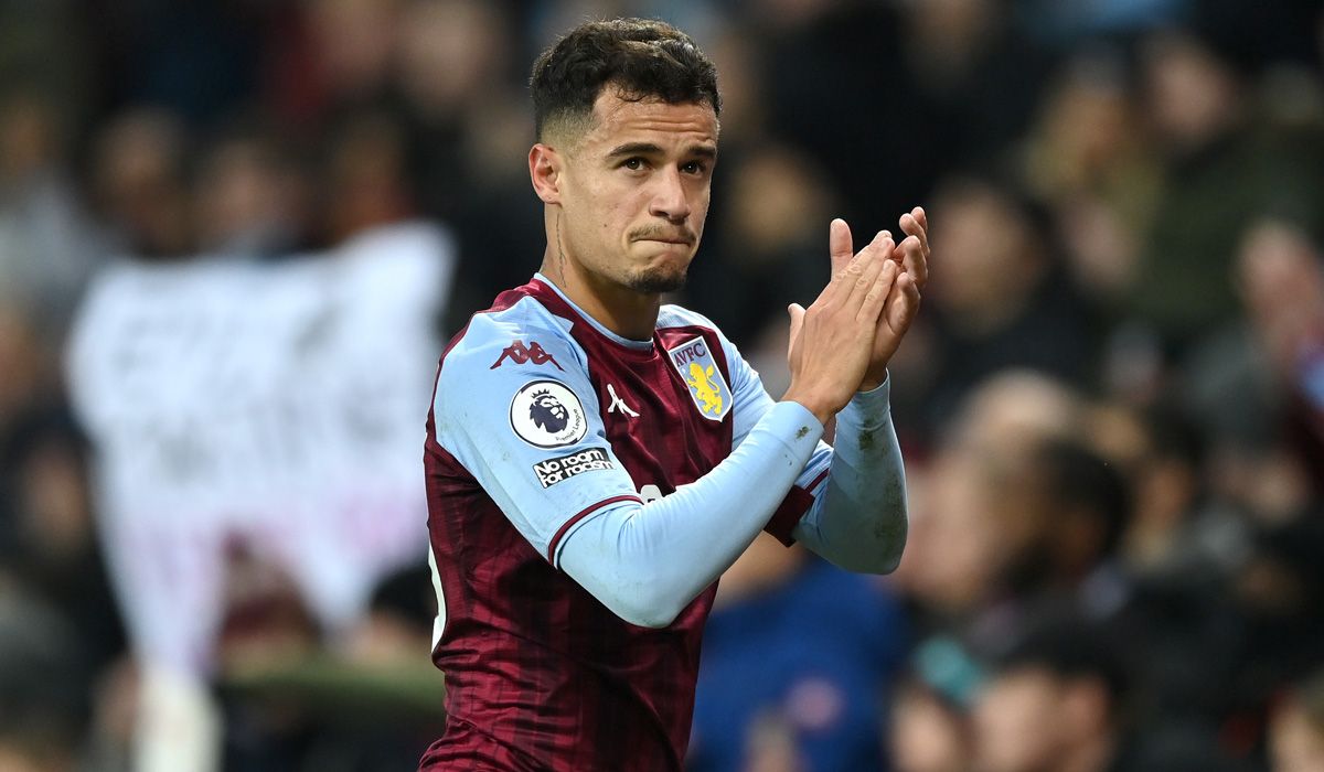 Coutinho, en su debut con el Aston Villa