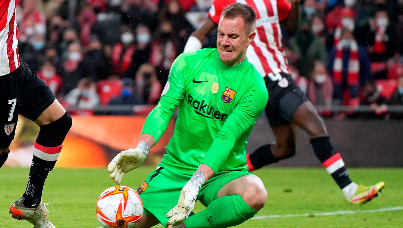 Ter Stegen against Athletic for the Cup