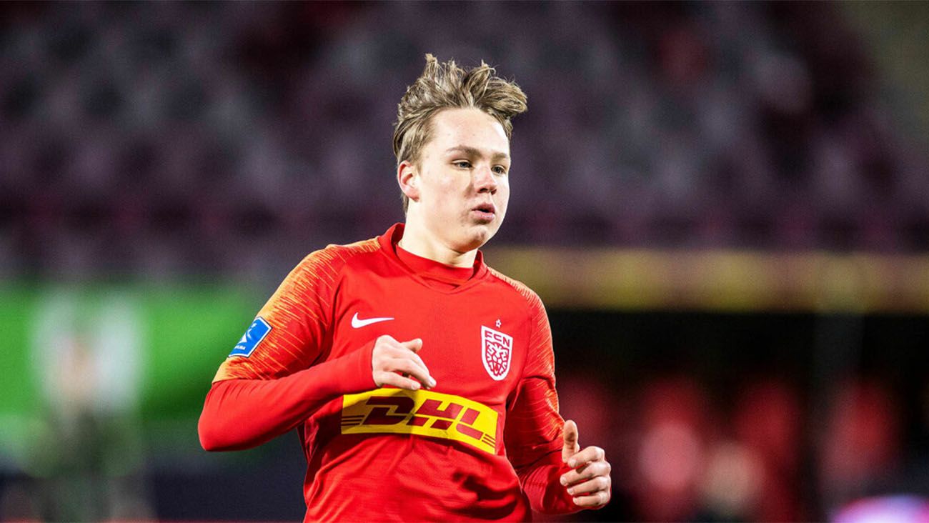 Andreas Schjelderup, jugador del FC Nordsjaelland