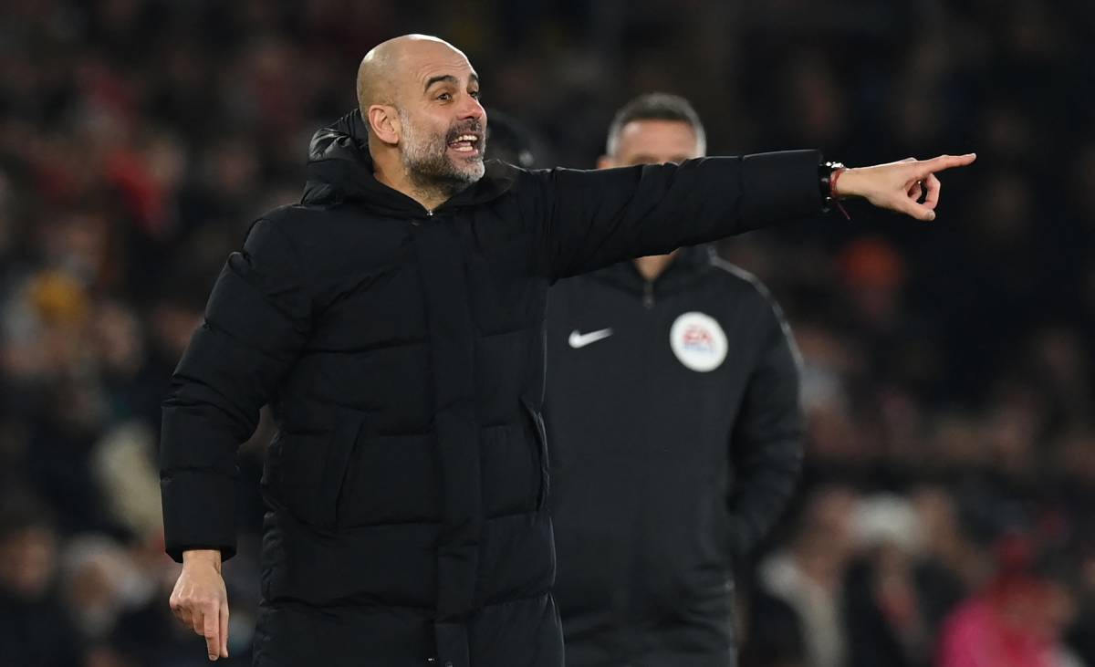 Pep Guardiola, durante el Southampton-City