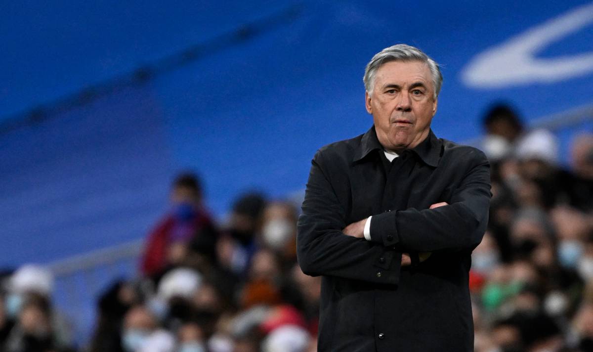 Carlo Ancelotti, durante el Madrid-Elche