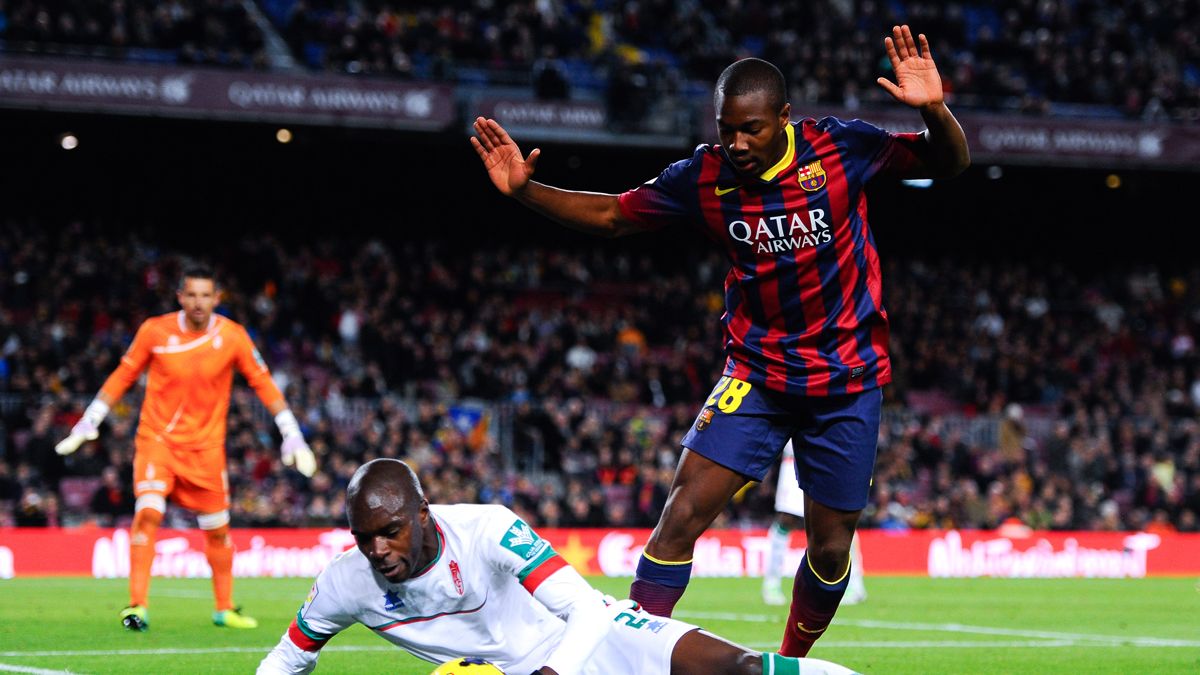Adama Traoré In a clash with the Barça in 2014
