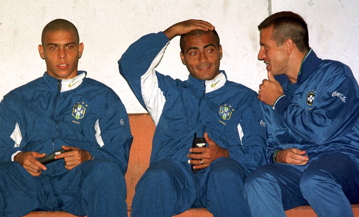 Ronaldo, Romario y Dunga en una imagen de archivo