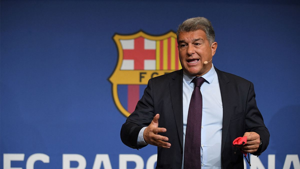 Joan Laporta 'wet' with the signing of Haaland by the Barça