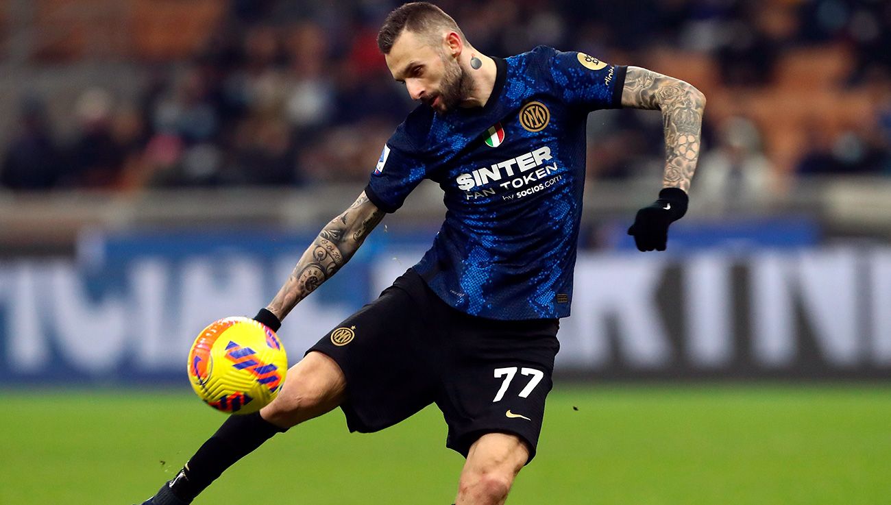 Marcelo Brozovic con el Inter de Milan