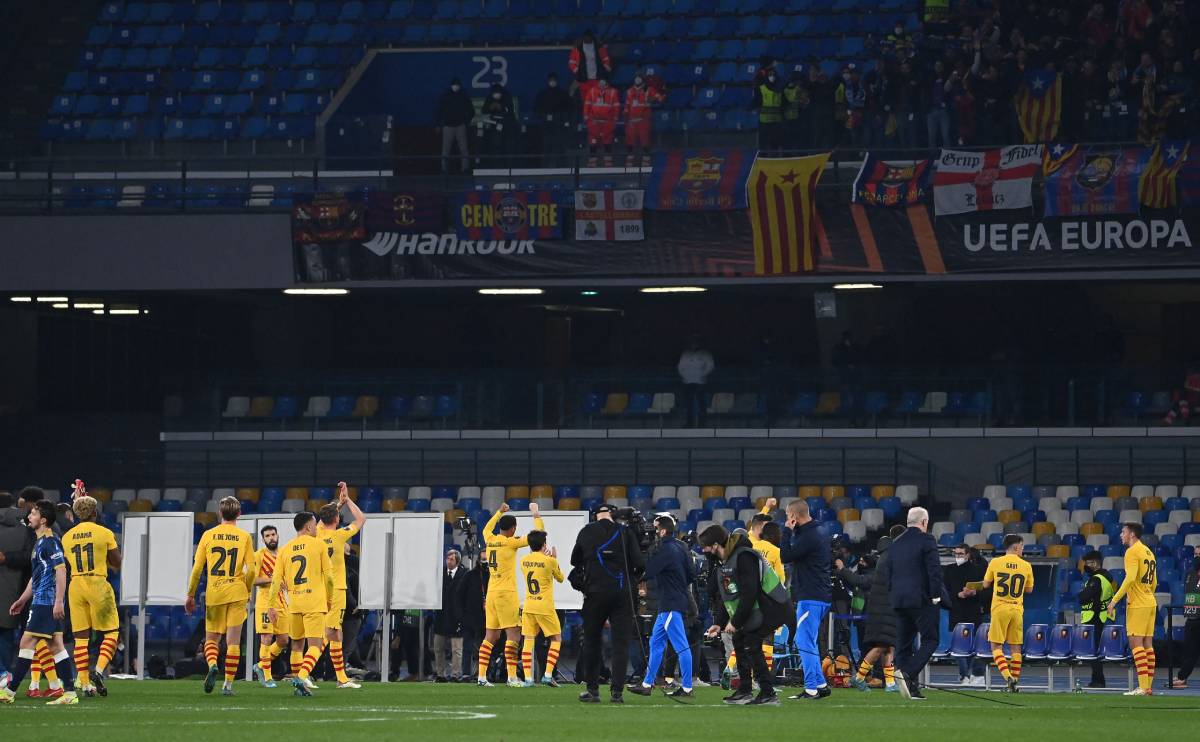 El Barça celebra su pase a octavos de la Europa League