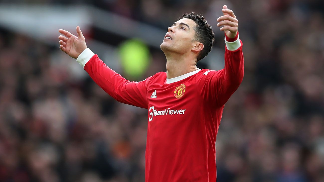 Cristiano Ronaldo se lamenta tras fallar una ocasión en el Manchester-Watford