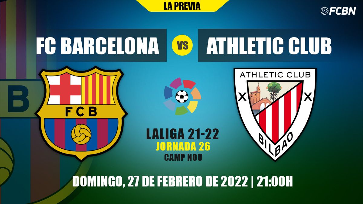 Previous of the FC Barcelona-Athletic of Bilbao of LaLiga