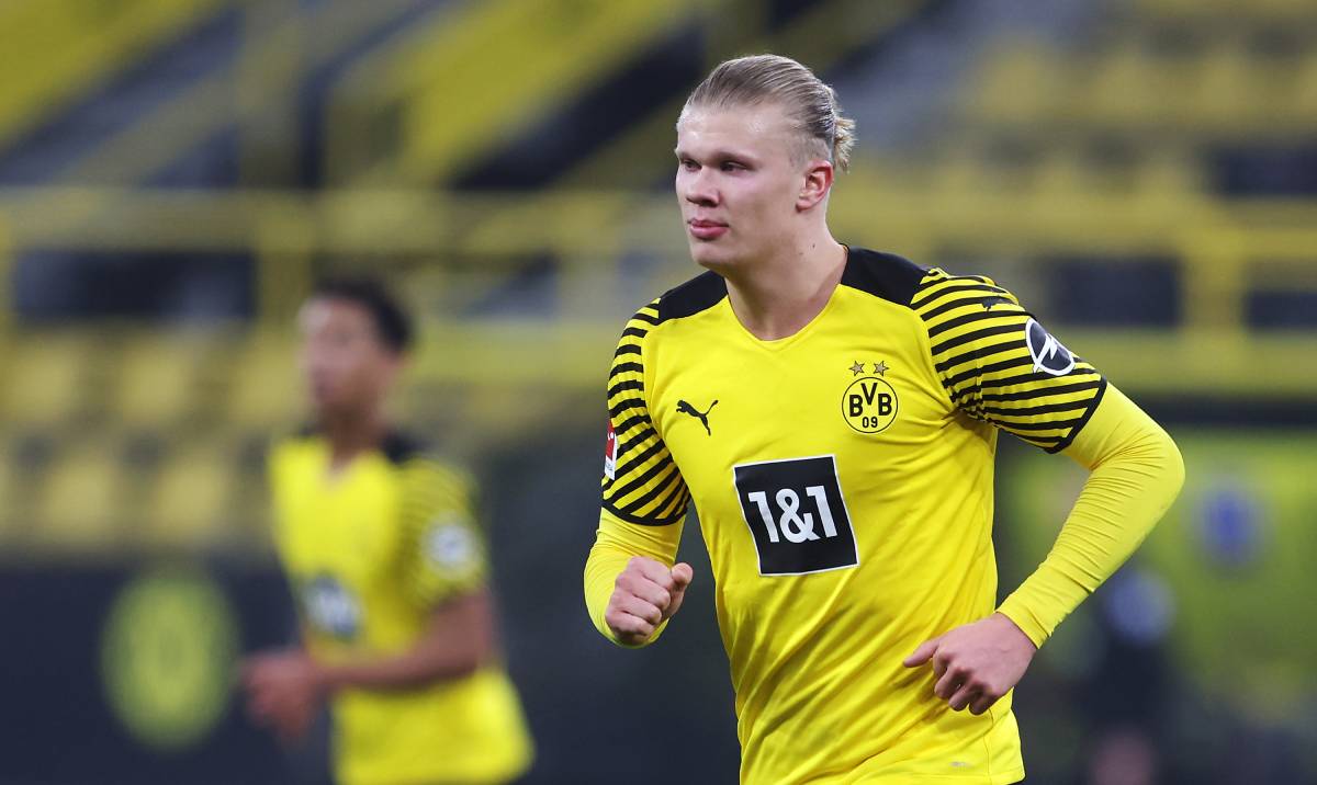 Erling Haaland, en el Dortmund-Friburgo