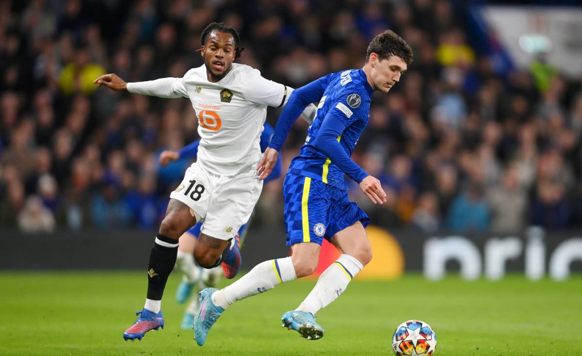 Christensen en la Champions ante el Lille