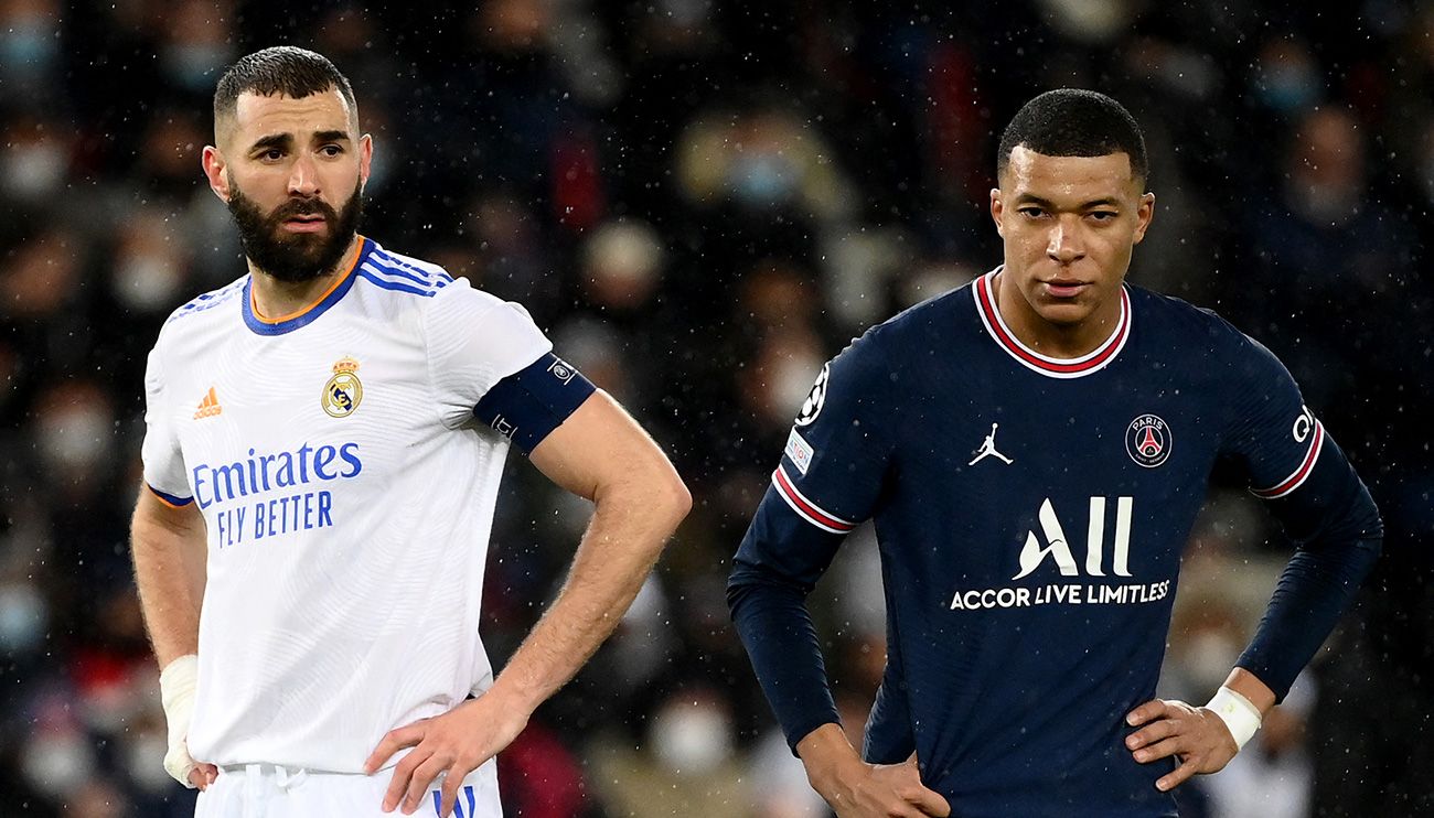 Benzema And Mbappé jointed when finalising the meeting in...
