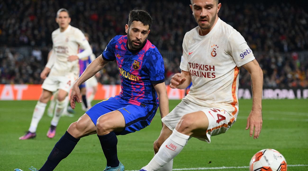 Jordi Alba en el Barcelona-Galatasaray