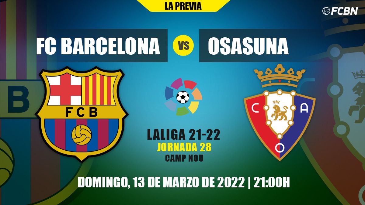 Previous of the FC Barcelona-Osasuna of LaLiga