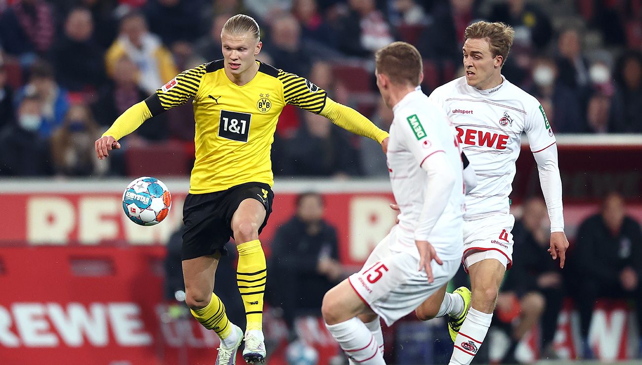 Haaland in a Dortmund match