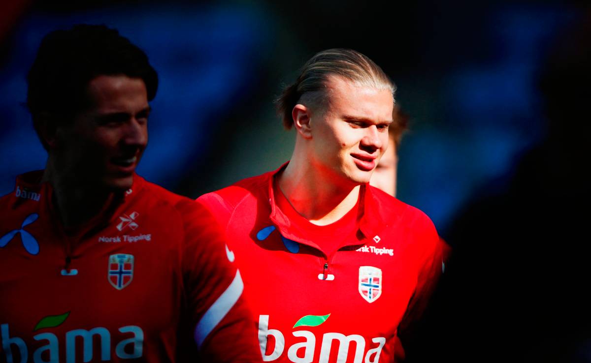 Erling Haaland Trains  with Norway