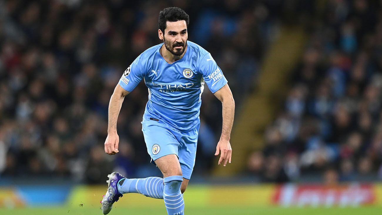 İlkay Gündogan in a match with Manchester City