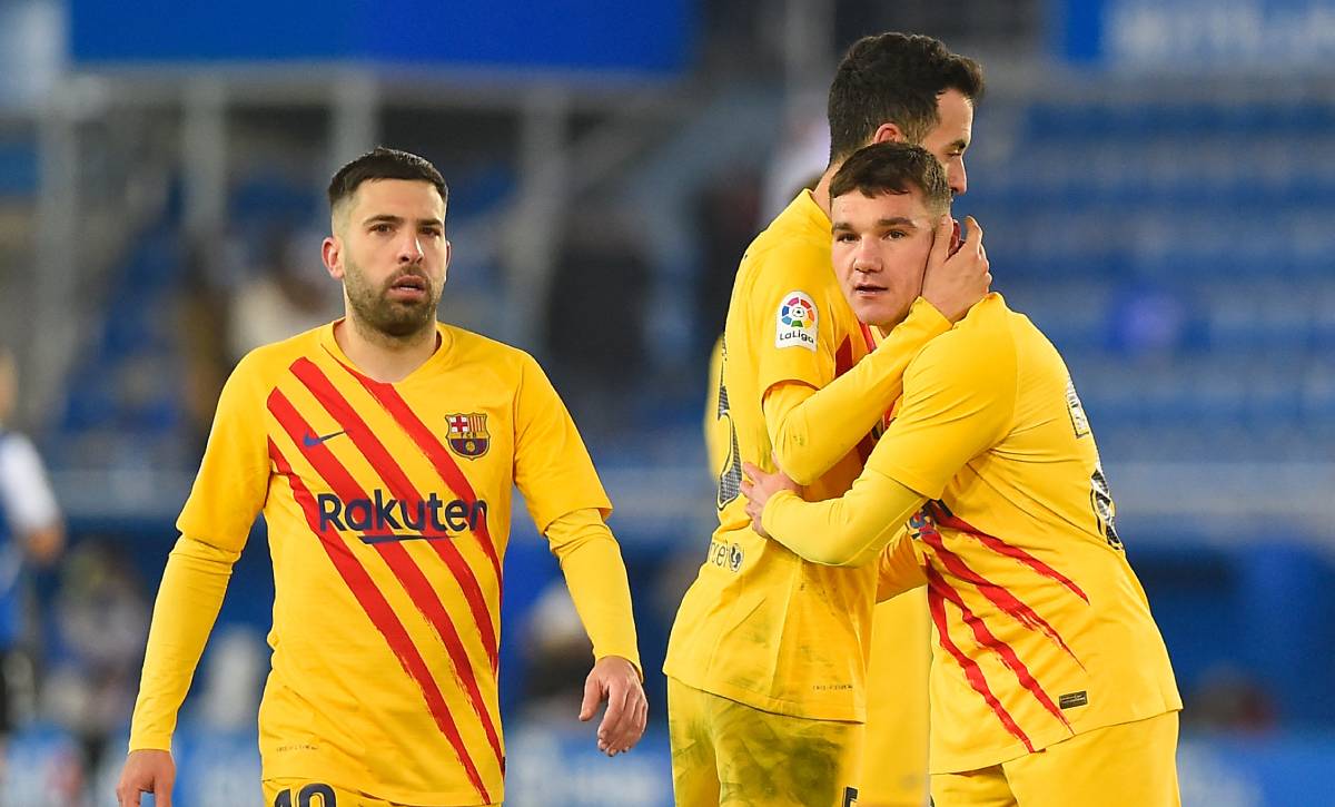 Jutglà, durante un partido ante el Alavés