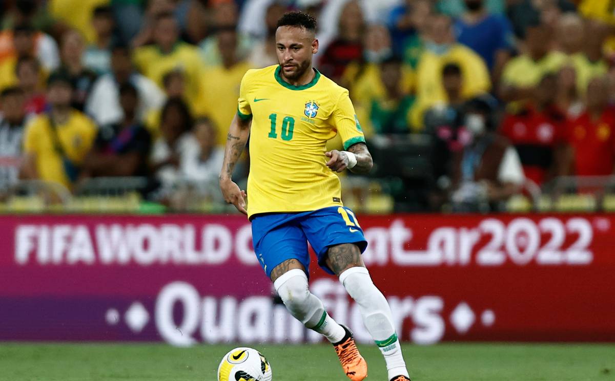 Neymar Jr., durante el Brasil-Chile