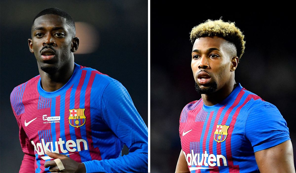 Dembélé and Adama Traoré, Barça's players