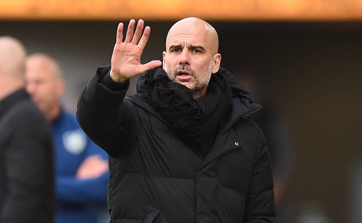 Pep Guardiola, durante un partido ante el Burnley