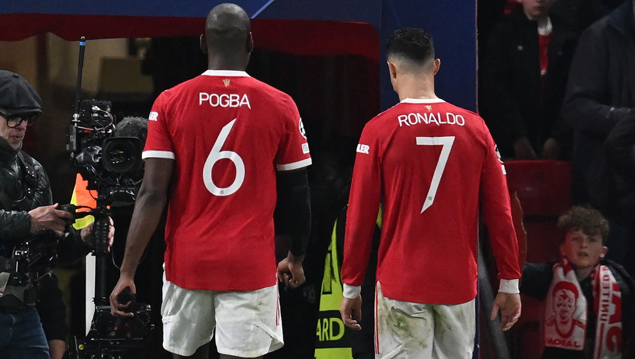 Pogba and Cristiano with Manchester United