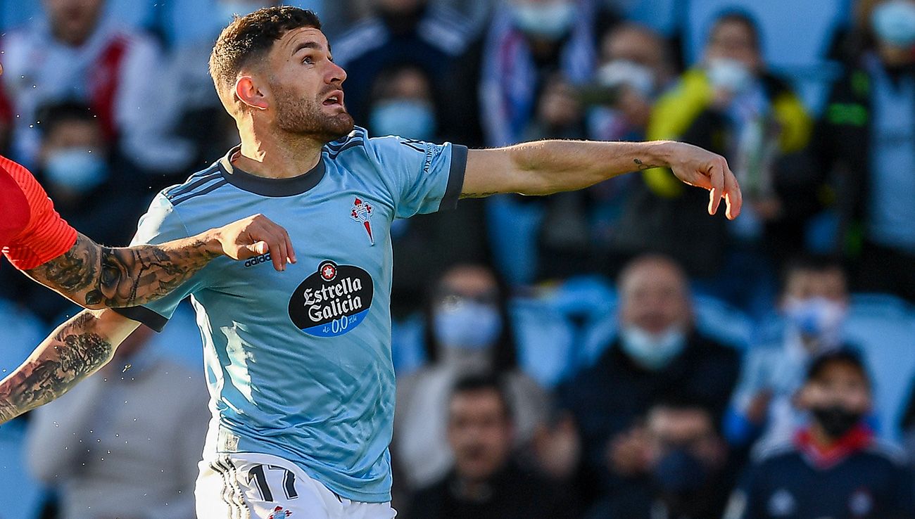 Javi Galán con el Celta