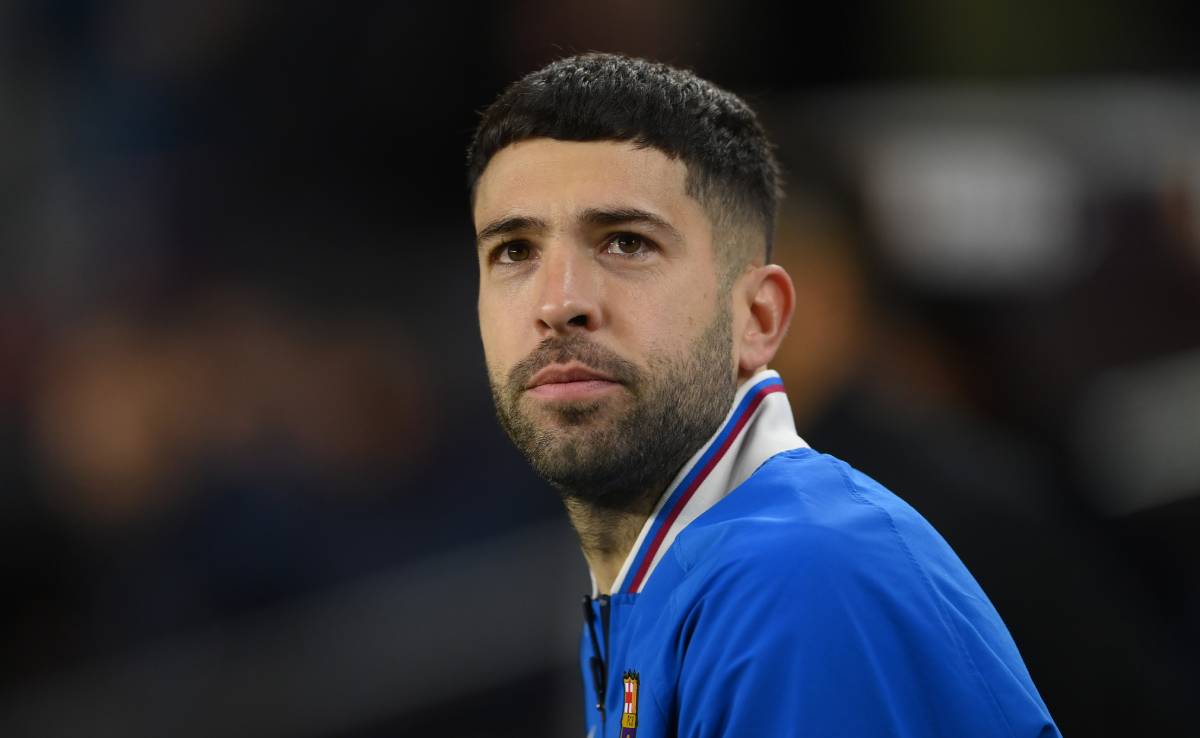 Jordi Alba, in the previous of the Barça-Seville