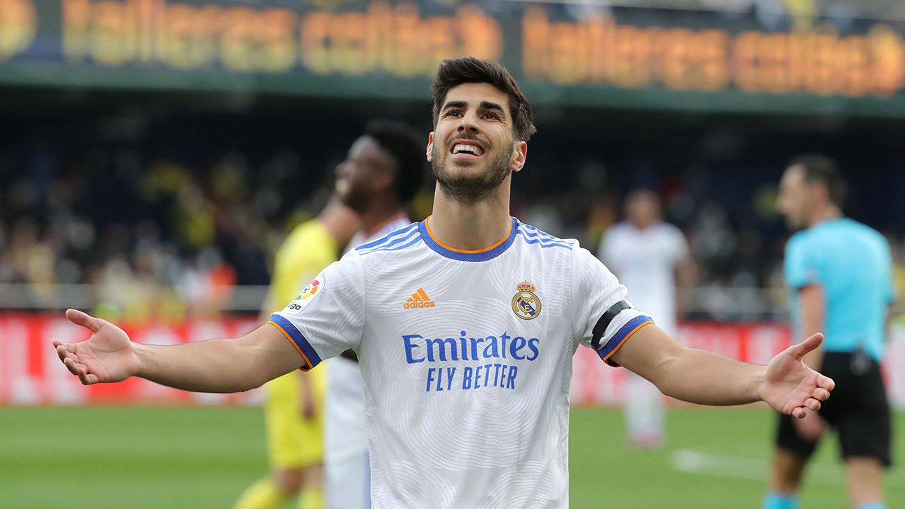 Marco Asensio in a match with Real Madrid