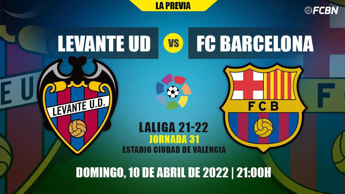 Previous of the Levante UD-FC Barcelona of LaLiga