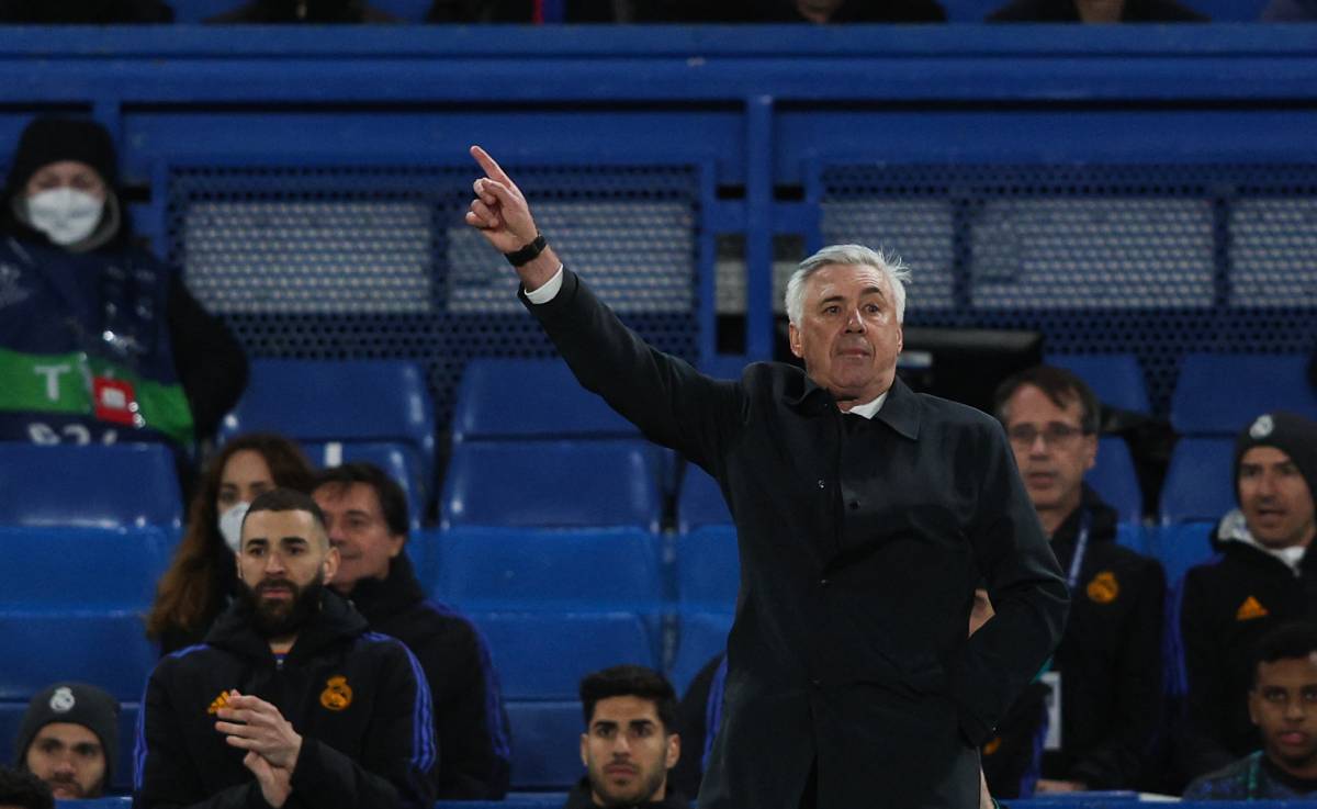 Carlo Ancelotti, durante el Chelsea-Madrid