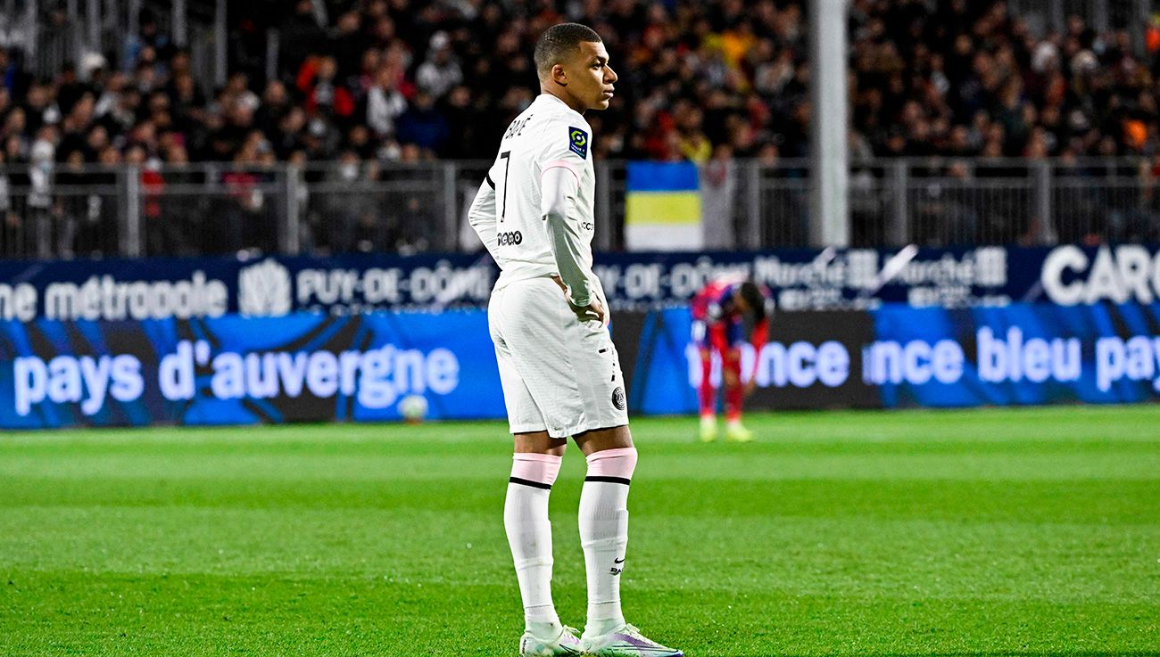 Kylian Mbappe with PSG