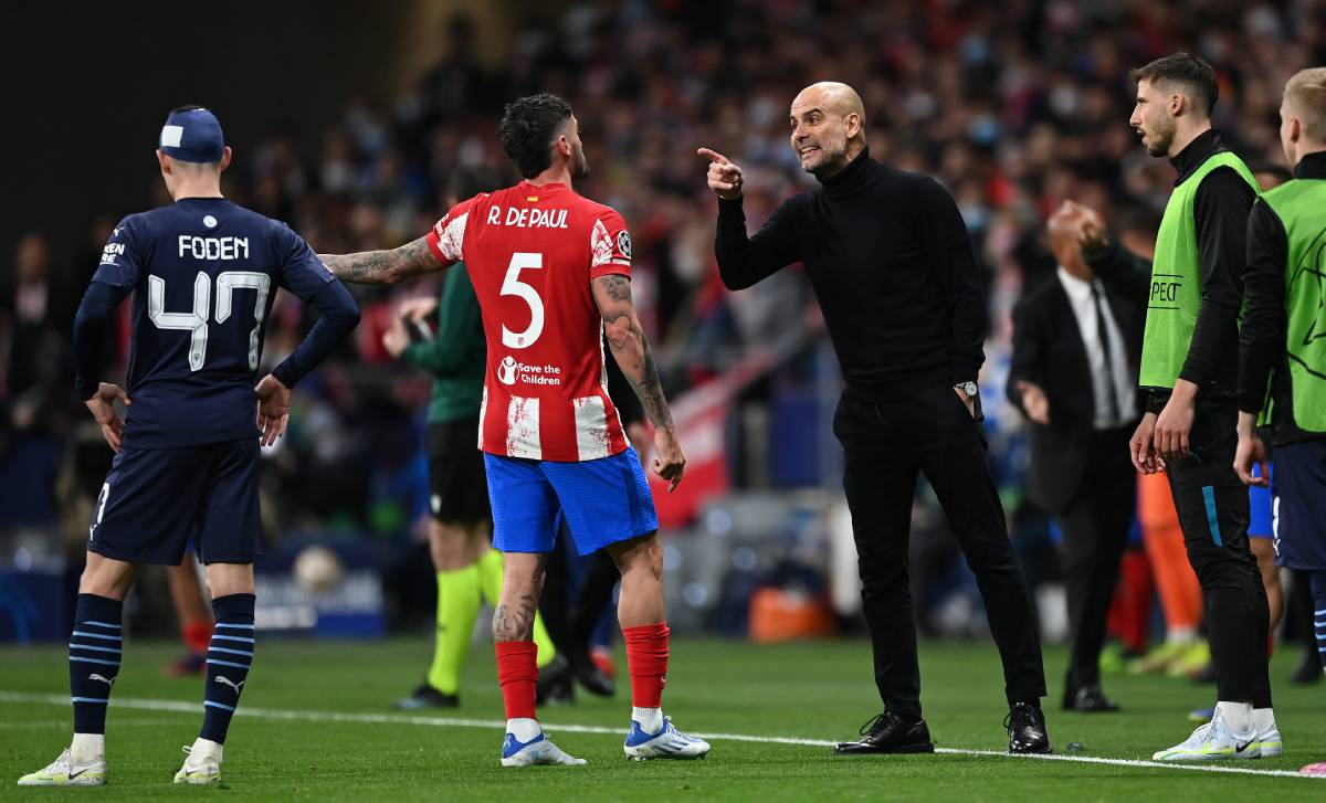 Pep Guardiola, durante el City-Atlético