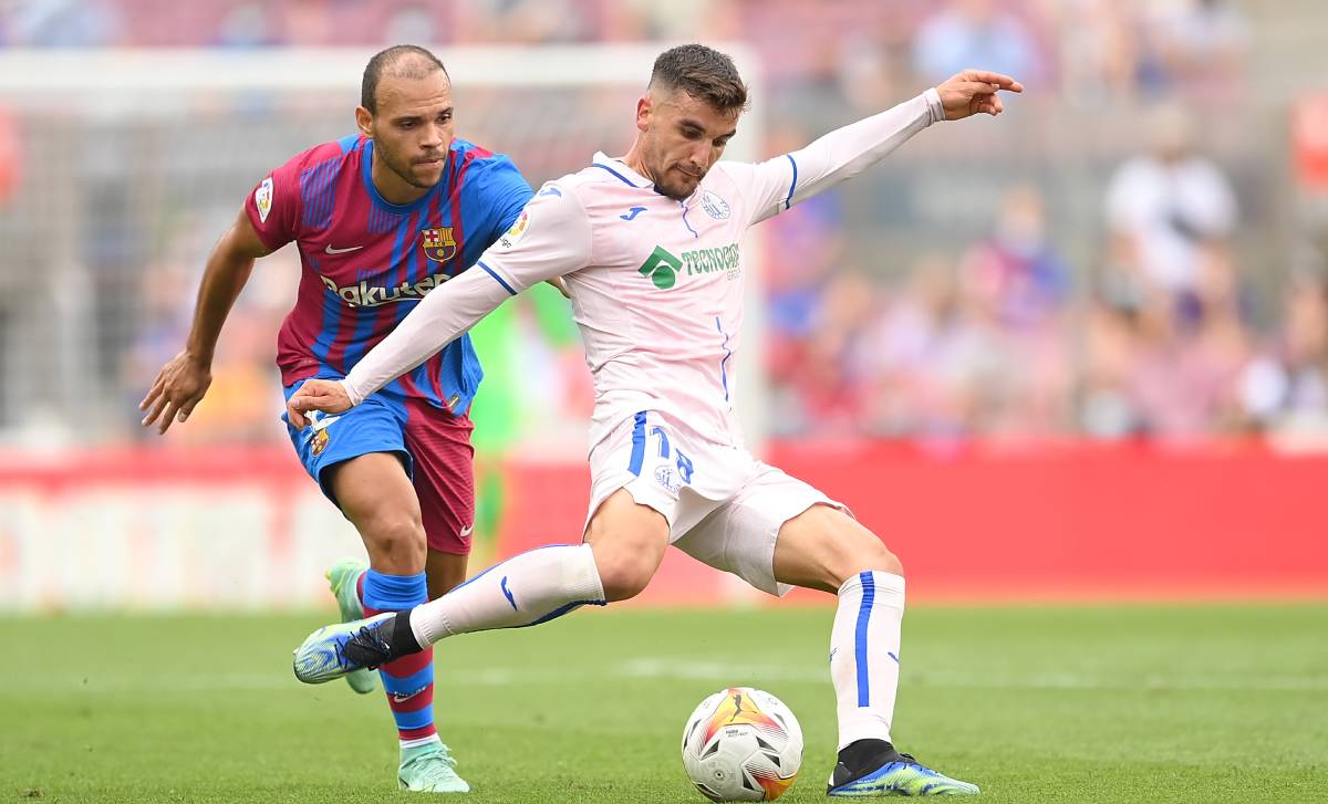 Martin Braithwaite, during the Barça-Getafe