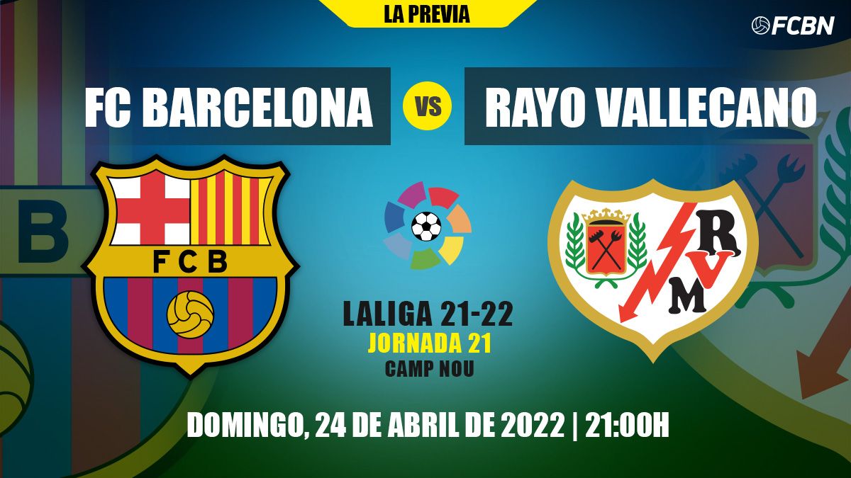 Previous of the FC Barcelona-Rayo Vallecano of LaLiga