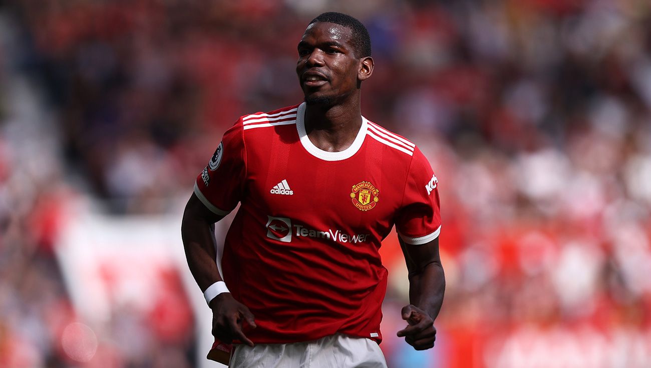 Paul Pogba con el Manchester United