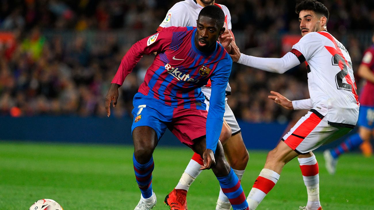 Ousmane Dembele against Rayo