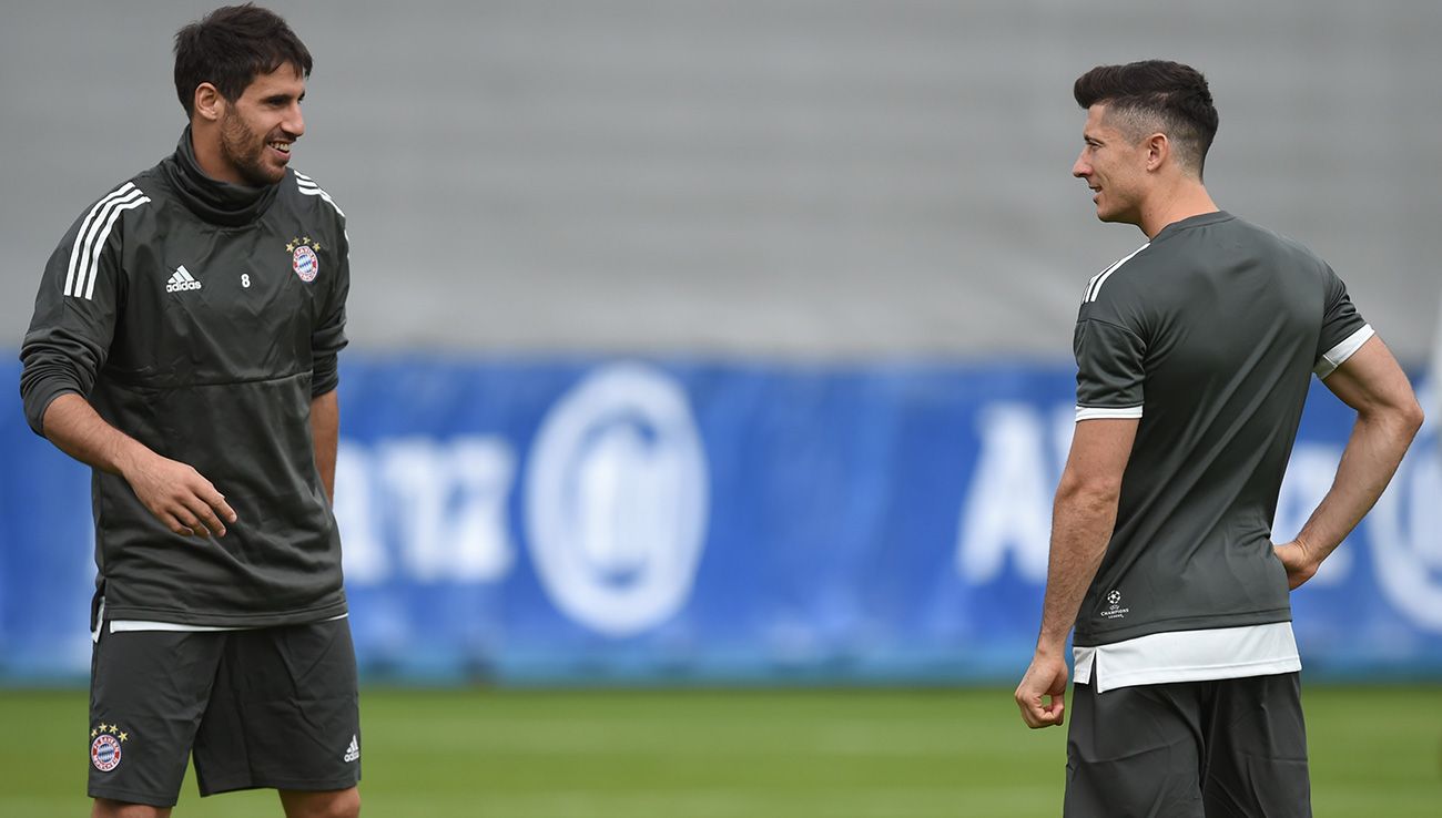 Javi Martínez y Robert Lewandowski